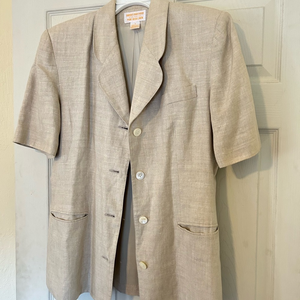 Beige button up blazer - Picture 3 of 5